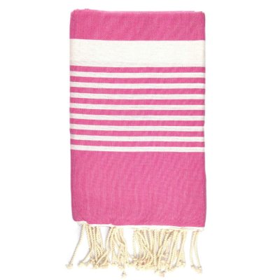 Hamam-towel Stripe fuchsia